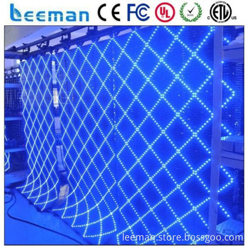 led video display indoor wifi programmable led message board flexible led curtain shenzhen china
